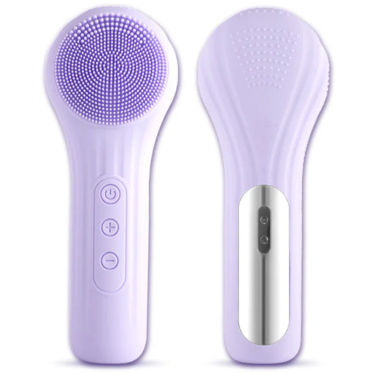 Sonic Electric Facial Cleansing Brush – Waterproof Silicone Face Scrubber