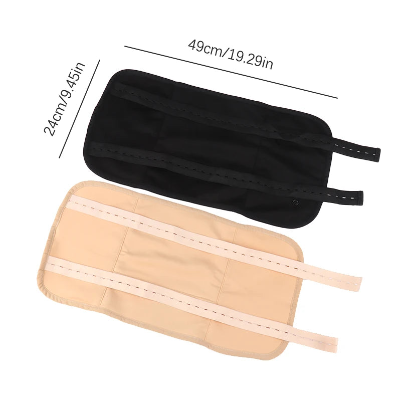 Reusable Castor Oil Pack Wrap - Adjustable Compression Waist Support Band - 6