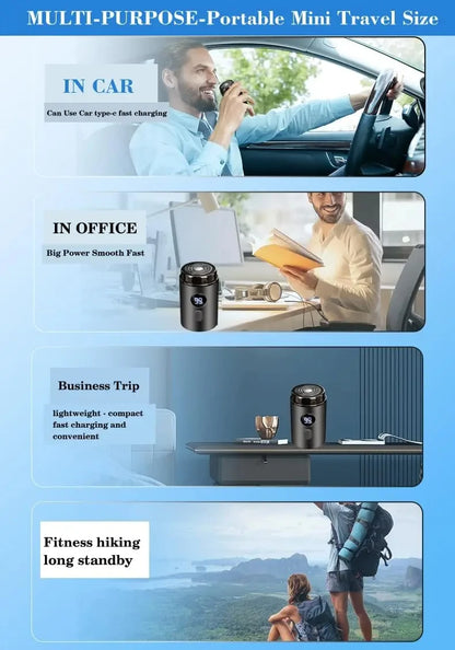 Portable Mini Electric Shaver - Rechargeable Wet/Dry Razor