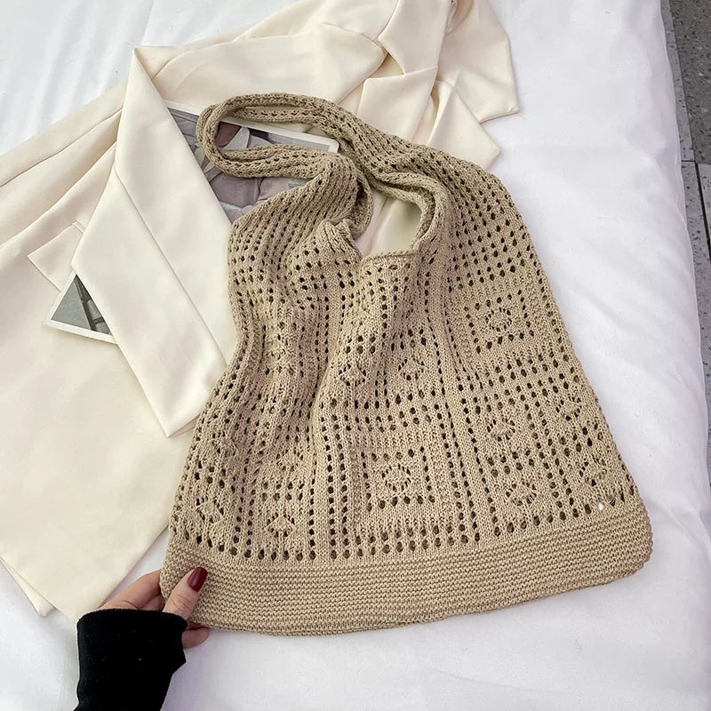 Luxury Hollow Crochet Tote