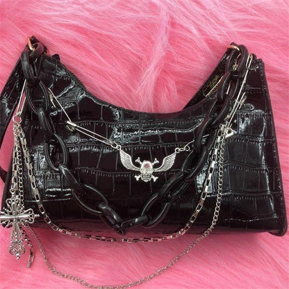 Luxury Gothic Punk Underarm Bag