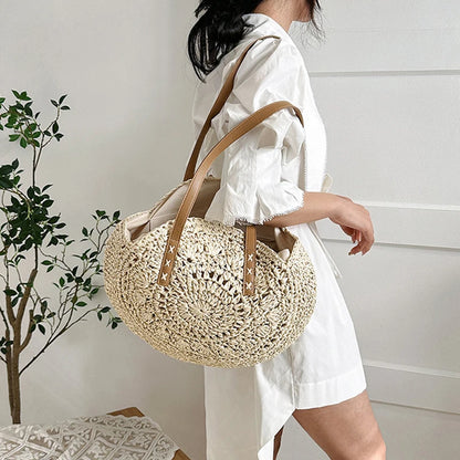 Luxury Woven Summer Straw Tote