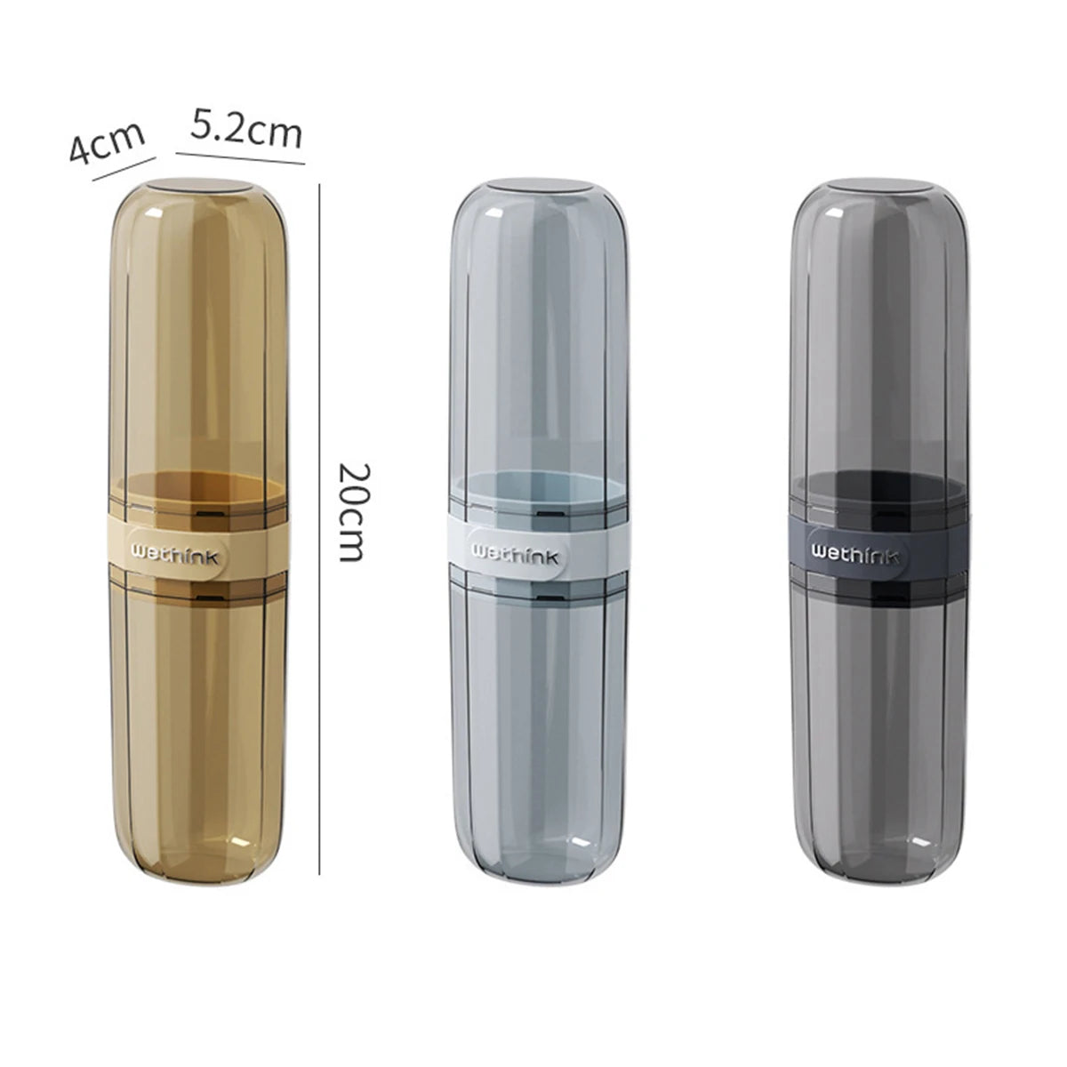 Portable Travel Toothbrush & Toothpaste Holder Case - Eco-Friendly Storage