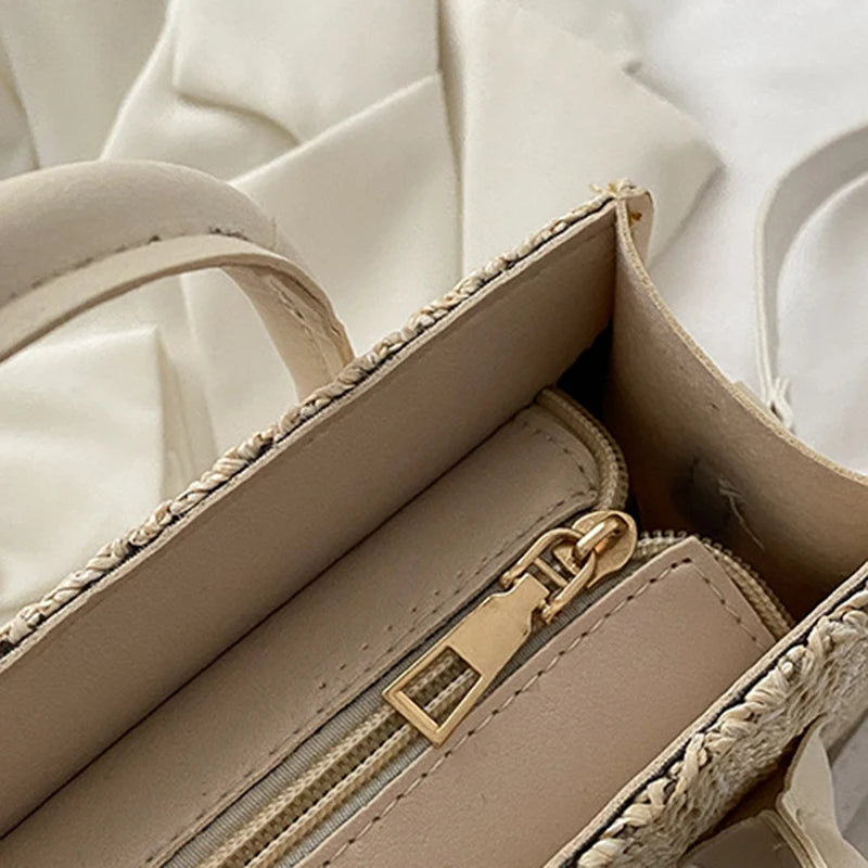 Luxury Floral Woven Crossbody