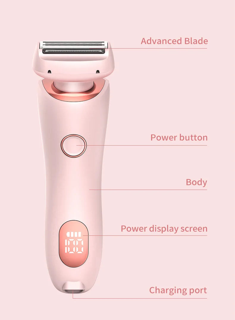 2-in-1 Women’s Electric Shaver & Painless Body Hair Remover
