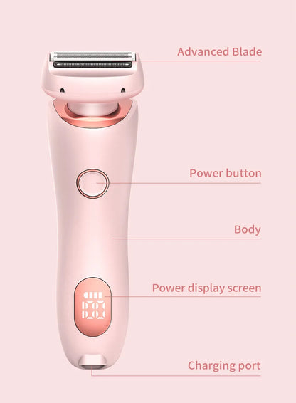 2-in-1 Women’s Electric Shaver & Painless Body Hair Remover