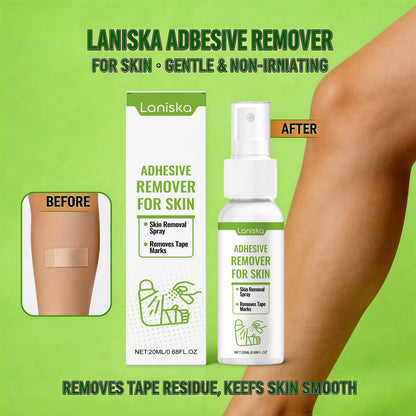Gentle Adhesive Remover Spray for Skin - Painless Tape and Bandage Residue Cleaner