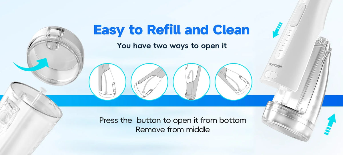 Portable Oral Irrigator & Sinus Nasal Rinse Combo Kit