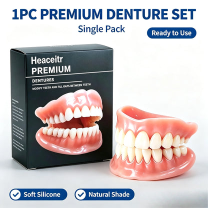 Custom Fit Cosmetic Dentures - Comfortable Silicone Smile Veneers
