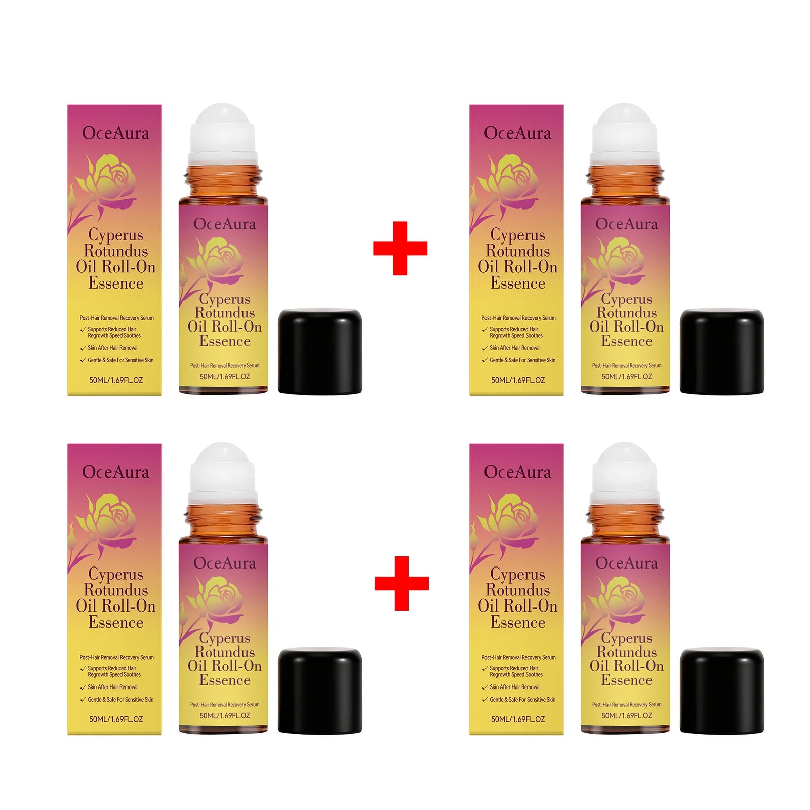 Cyperus Rotundus Roll-On Oil Essence for Post-Hair Removal Skin Soothing & Care - 13