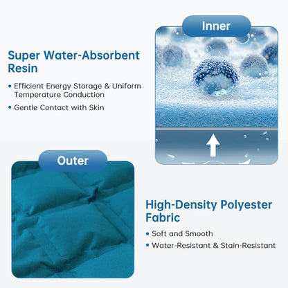 Large Reusable Back Ice Pack & Hot Cold Therapy Wrap