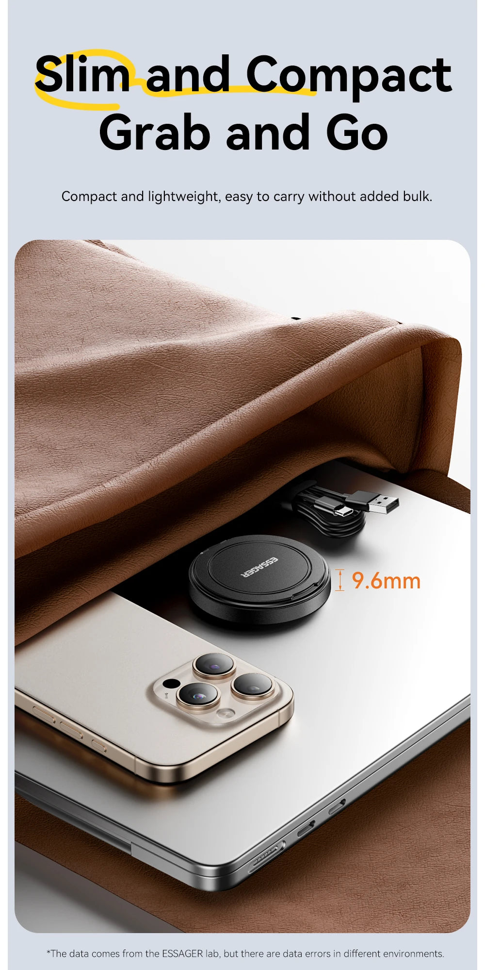 15W Magnetic Foldable Wireless Charger Stand for iPhone & Earbuds - 18