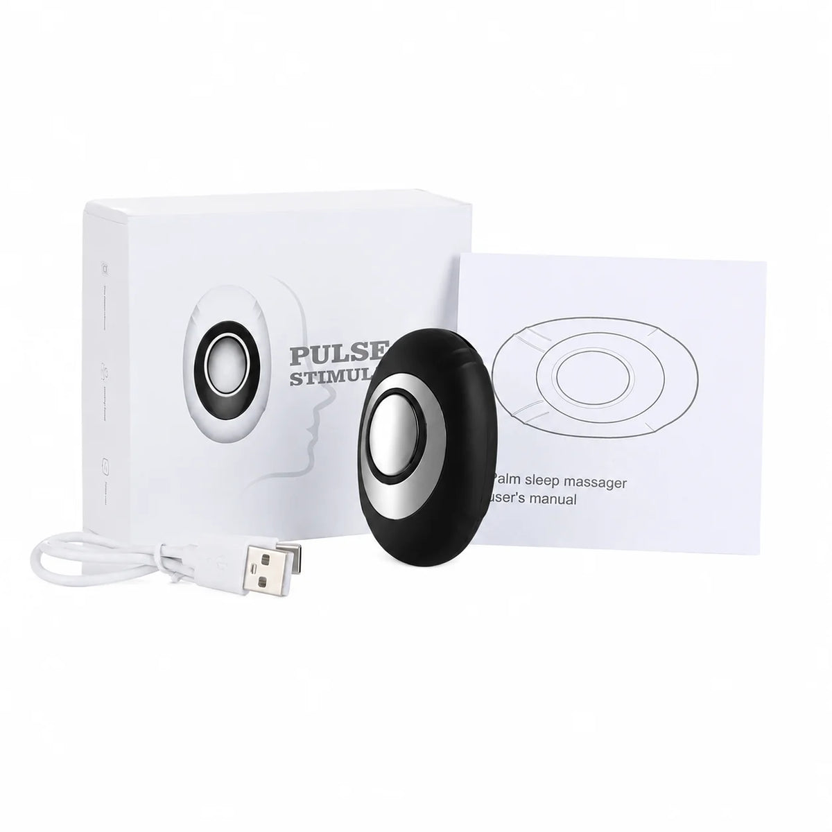 Portable Handheld Sleep Aid & Anxiety Relief Device with Micro-Current Therapy