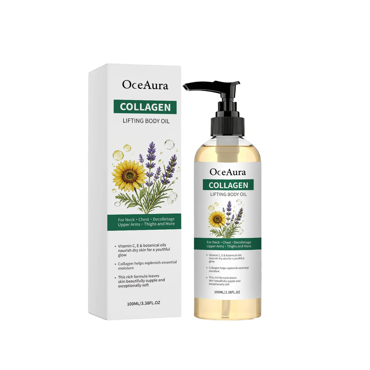 Collagen Lifting Body Oil for Skin Tightening & Deep Hydration