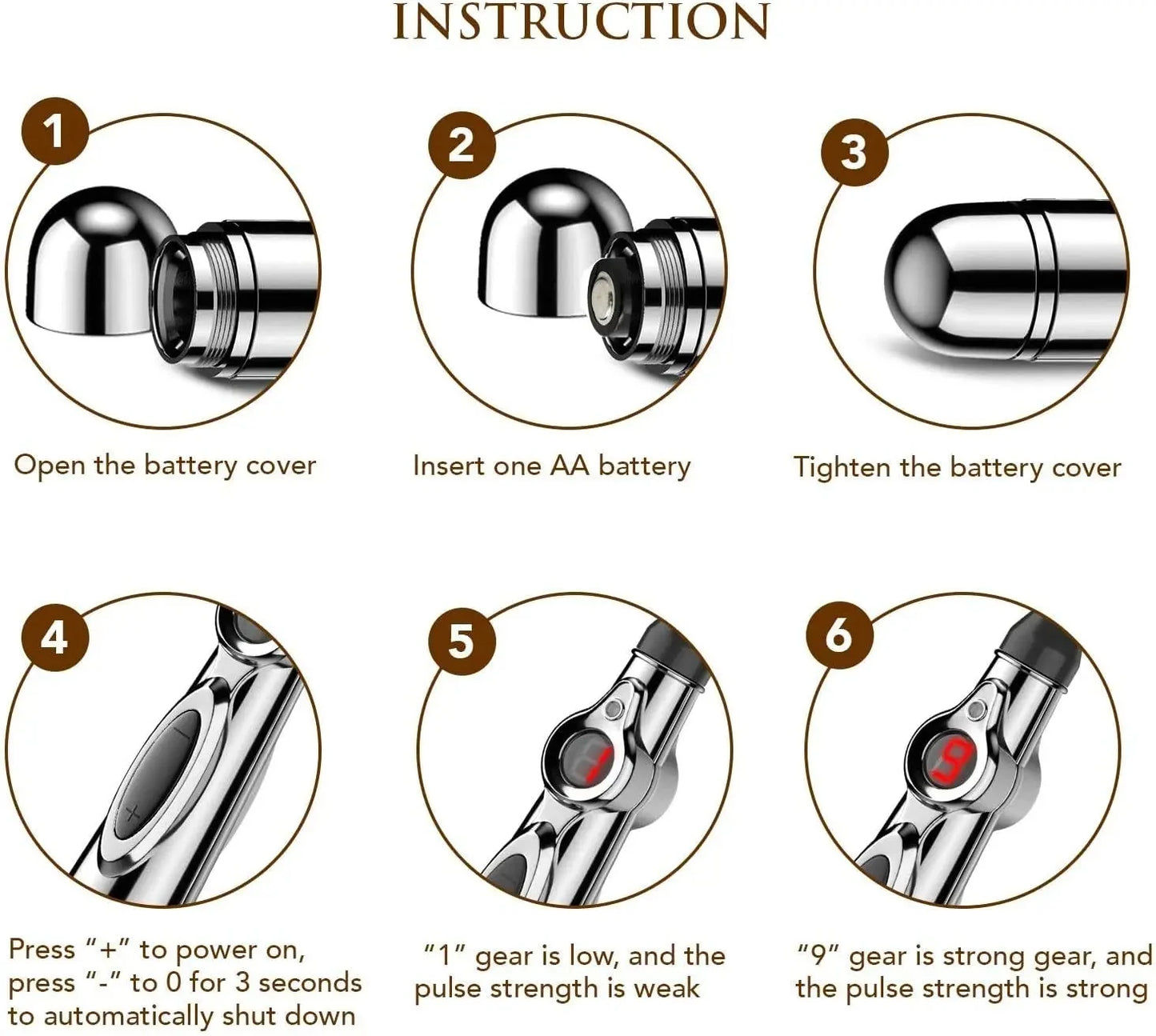 3-in-1 Electronic Acupuncture Massage Pen - Meridian Energy Pain Relief