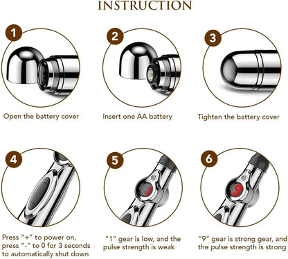 3-in-1 Electronic Acupuncture Massage Pen - Meridian Energy Pain Relief