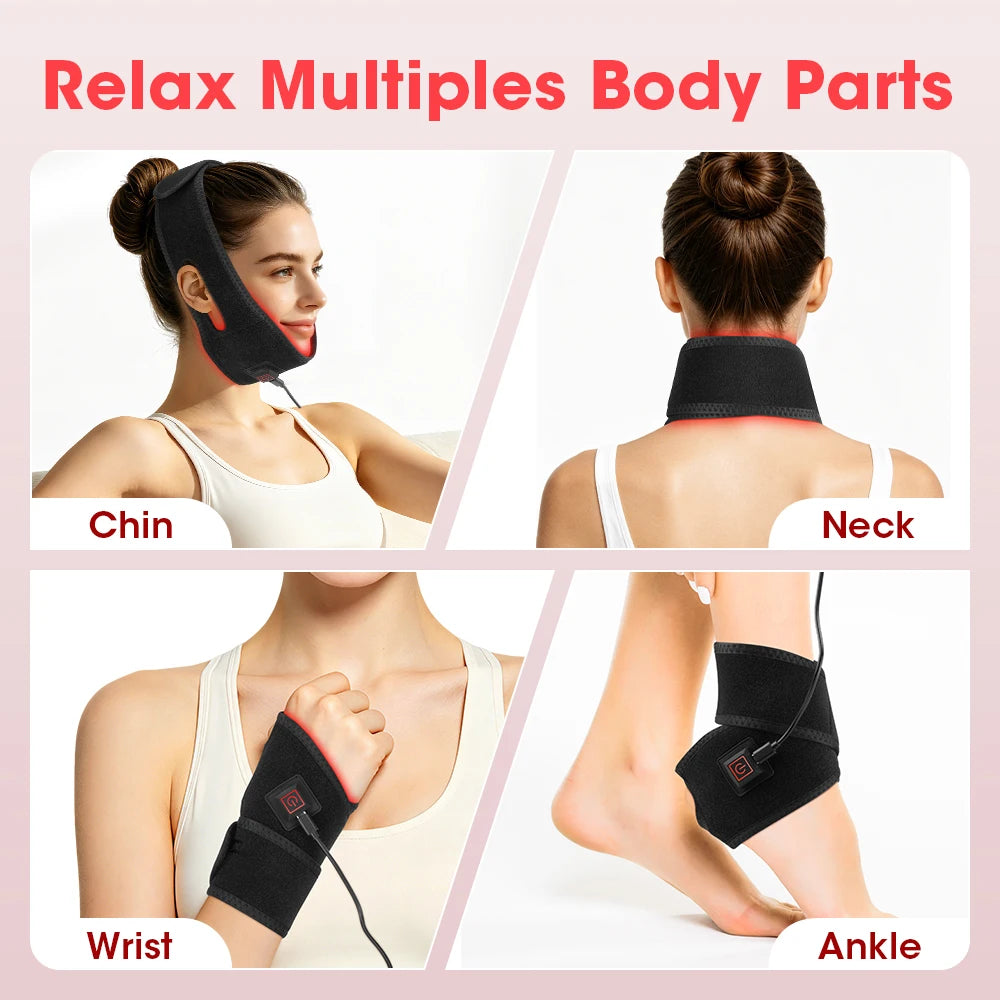Red & Infrared Light Therapy Belt for Face Neck and Body Pain Relief - 6