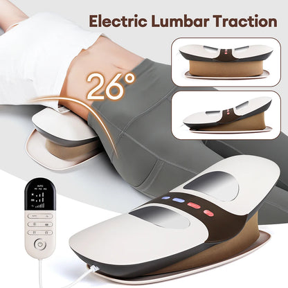 Electric Lumbar Traction Massager with Heat & Vibration