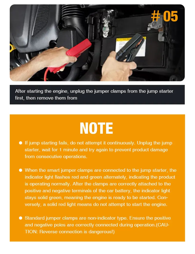 7000A Portable Car Jump Starter & 160PSI Tire Inflator for Emergency - 25