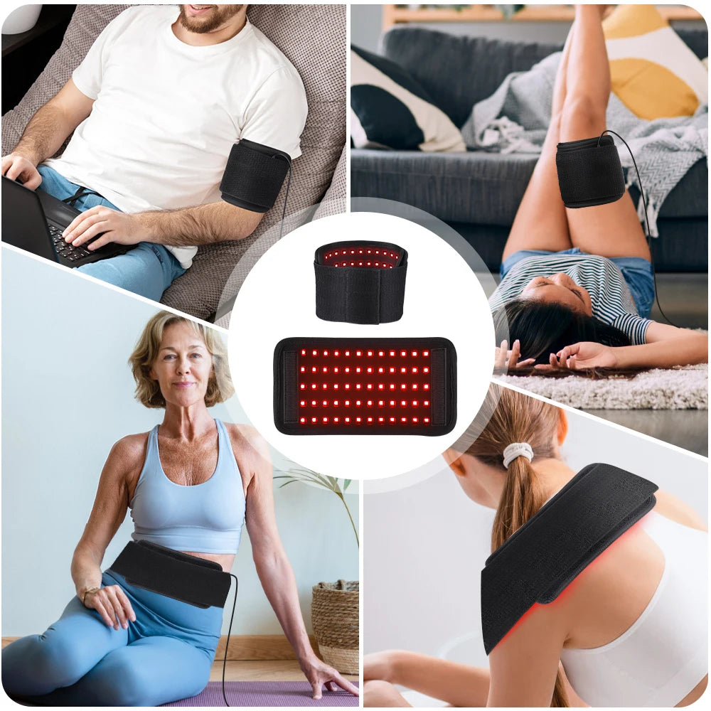 Red Light Therapy Device - Infrared LED Pain Relief & Skin Rejuvenation Belt