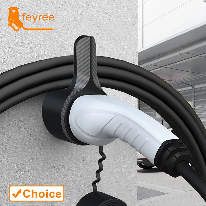 Type 2 EV Charger Holder & Cable Organizer - Wall Mount Dock