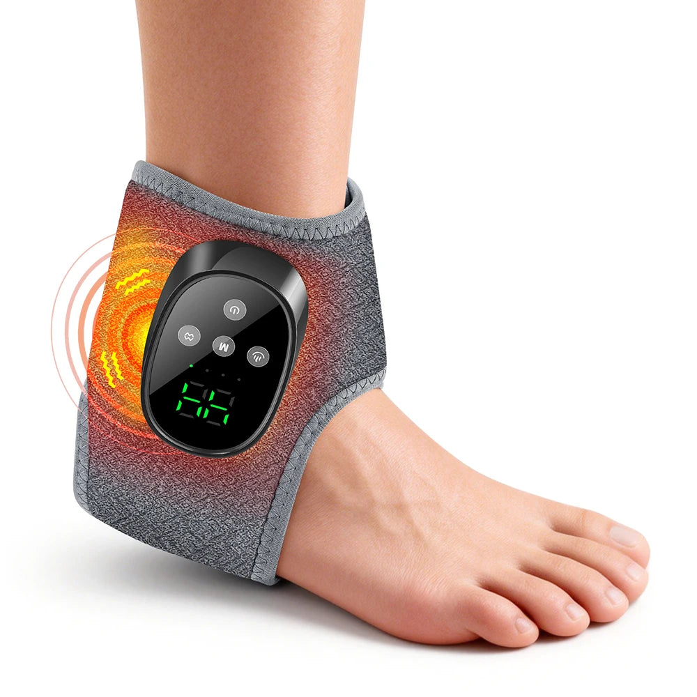 Wireless Heated Ankle & Foot Massager with Vibration Therapy for Pain Relief - 21