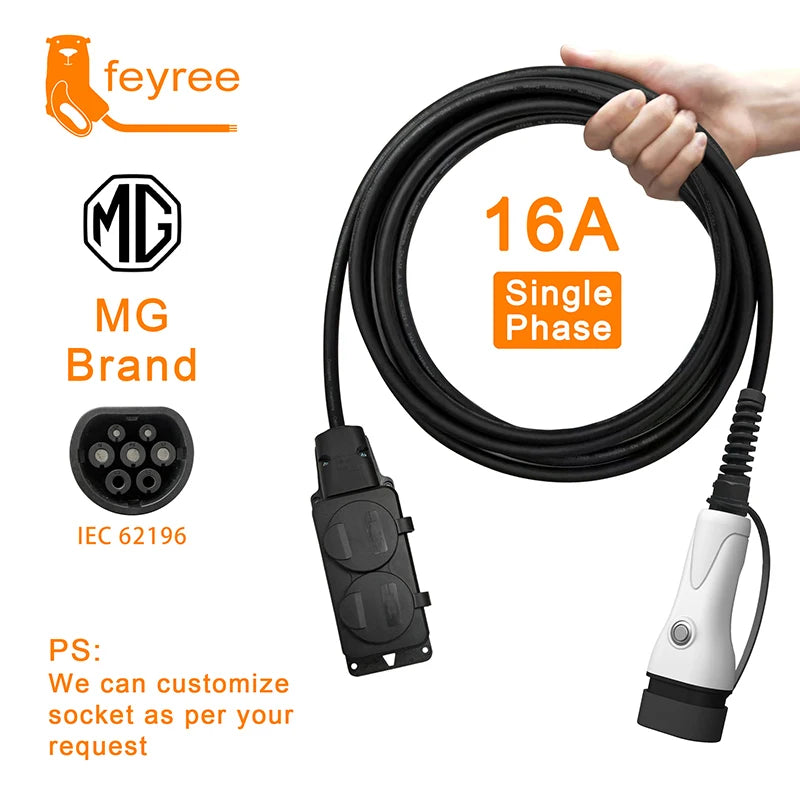 Type 2 V2L Electric Car Discharger - 3.5kW Portable Power Station Adapter - 19