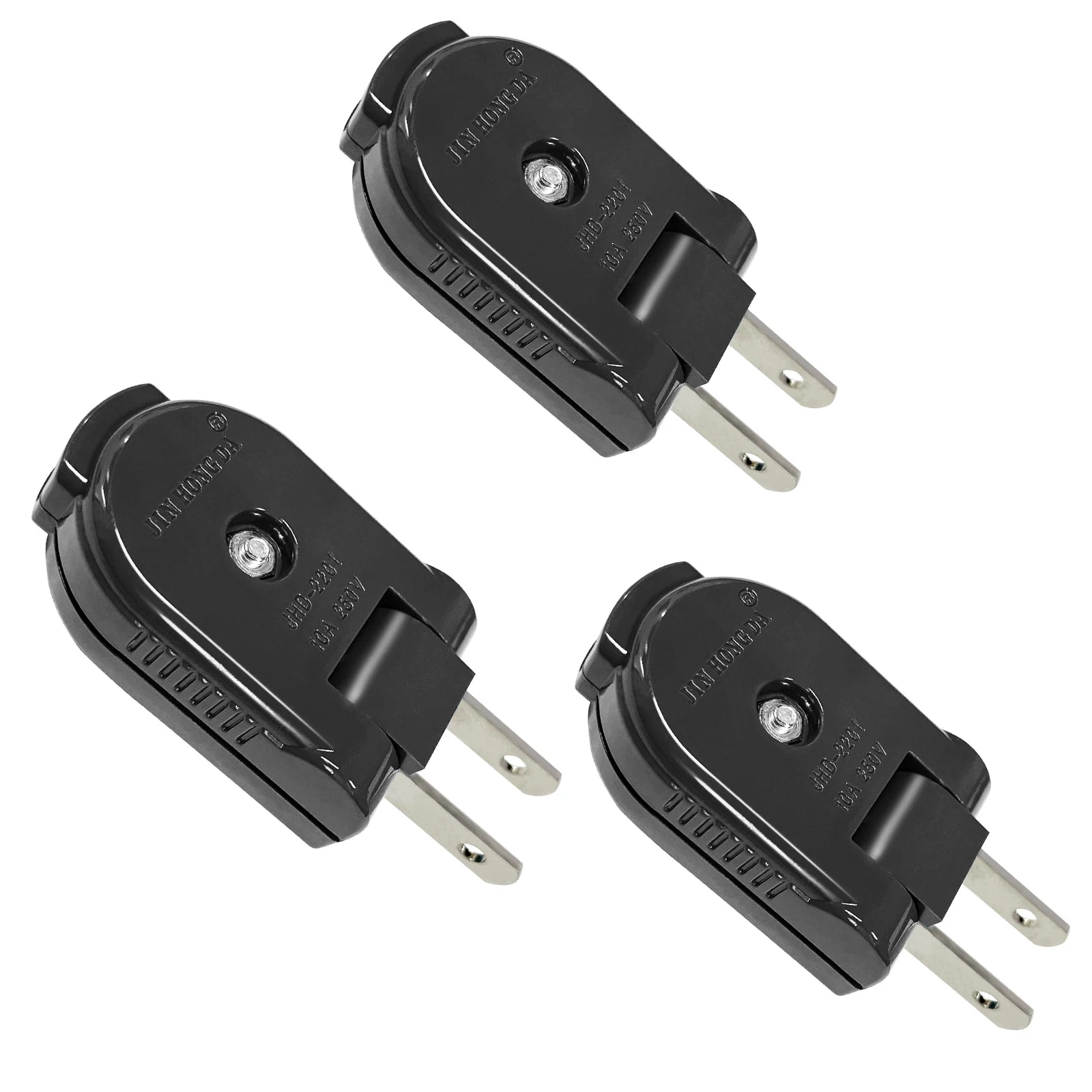 90-Degree Rotating US Power Plug Adapter - Space Saving Swivel Socket - 1