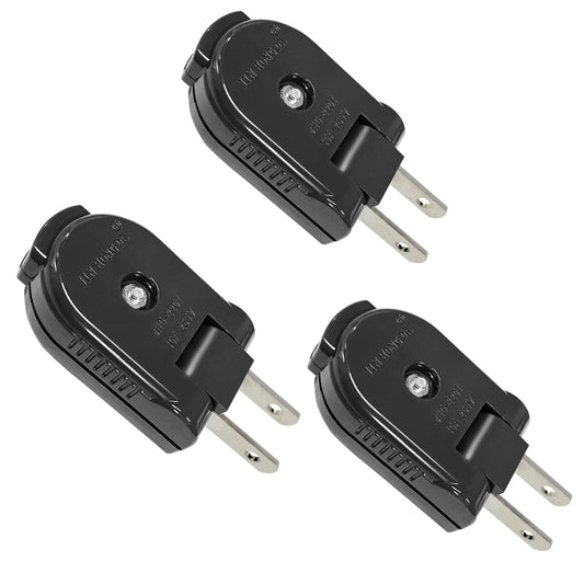90-Degree Rotating US Power Plug Adapter - Space Saving Swivel Socket