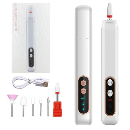 Professional Cordless Electric Nail File Set for Manicure and Pedicure