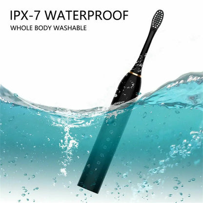 Rechargeable Electric Toothbrush for Adults IPX7 Waterproof 6 Modes