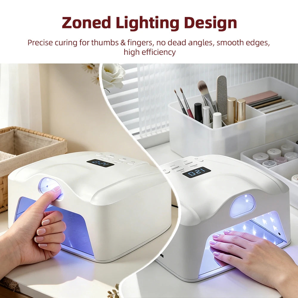 78-LED Dual-Mode UV Nail Lamp - Gel Polish Dryer with Auto Sensor - 3