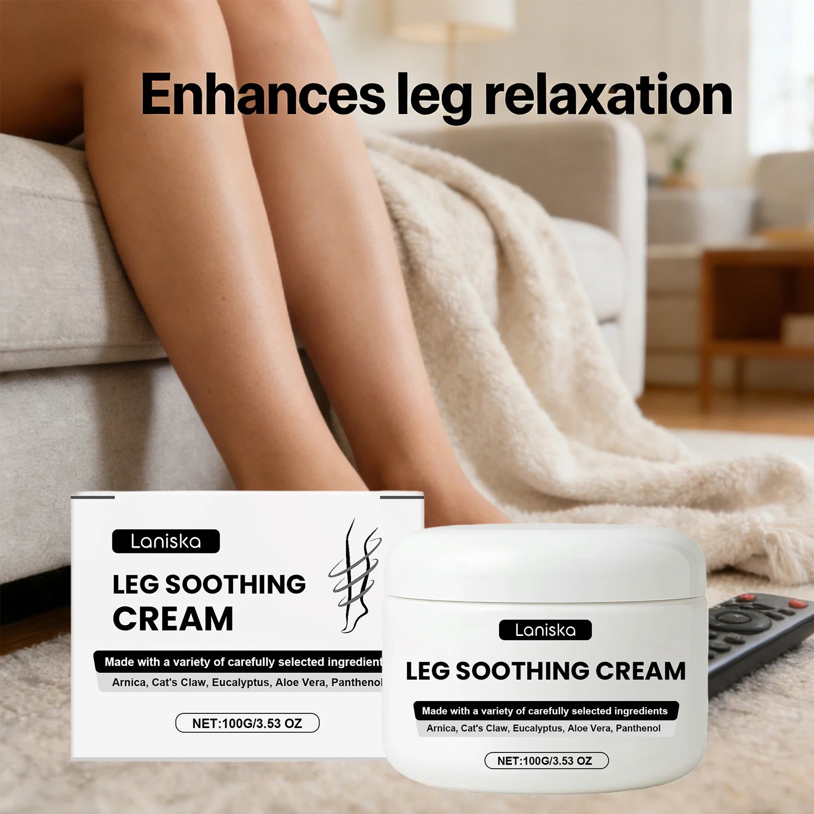 Leg Soothing Muscle Relaxation Massage Cream - Hydrating Relief for Tired Legs - 5