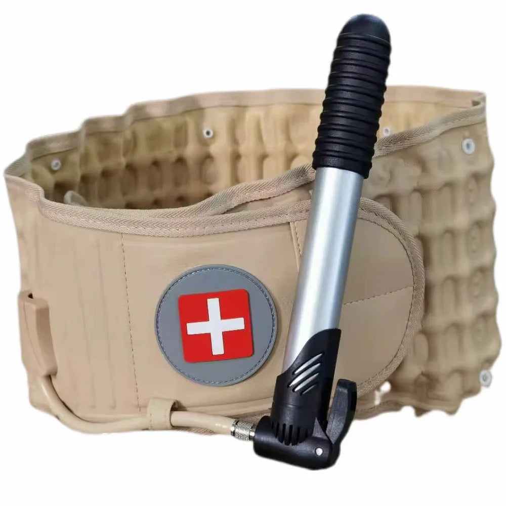 Adjustable Lumbar Support Belt with Air Traction for Back Pain Relief - 7