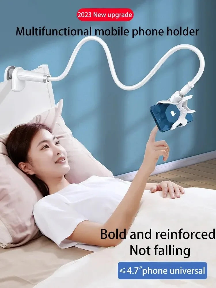 360° Flexible Lazy Phone Holder - Adjustable Desktop & Bed Mount Stand - 3