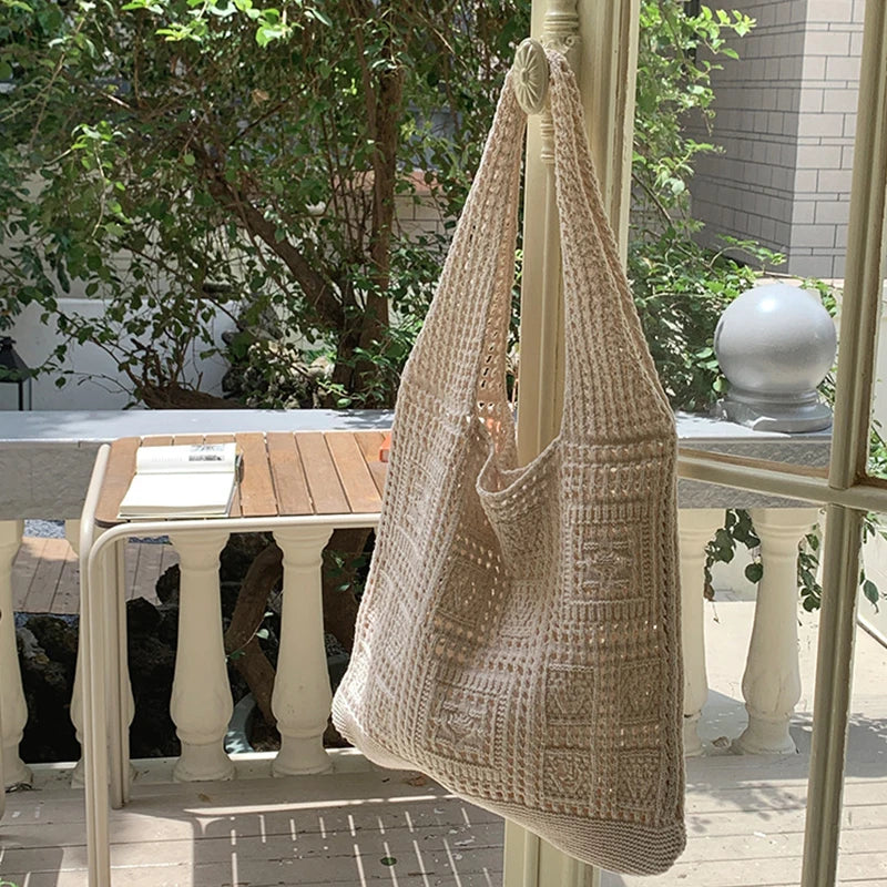 Luxury Hollow Crochet Tote