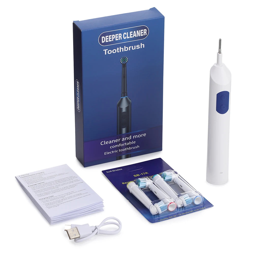 Rechargeable Rotating Electric Toothbrush with 5 Cleaning Modes