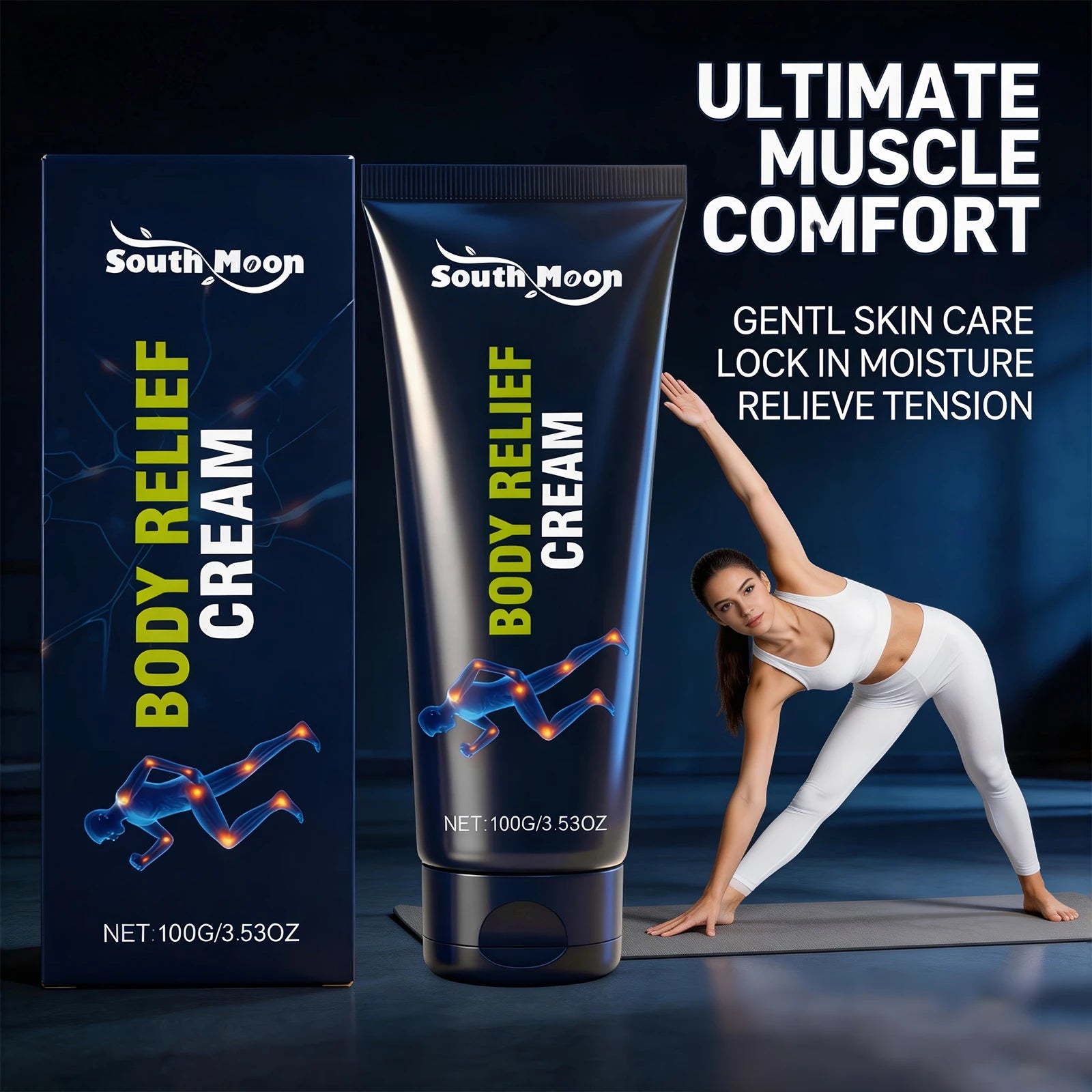 South Moon Joint & Muscle Relief Cream – Natural Soothing Body Recovery Massage Cream - 2
