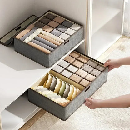 Foldable 3-in-1 Drawer Organizer for Underwear & Socks