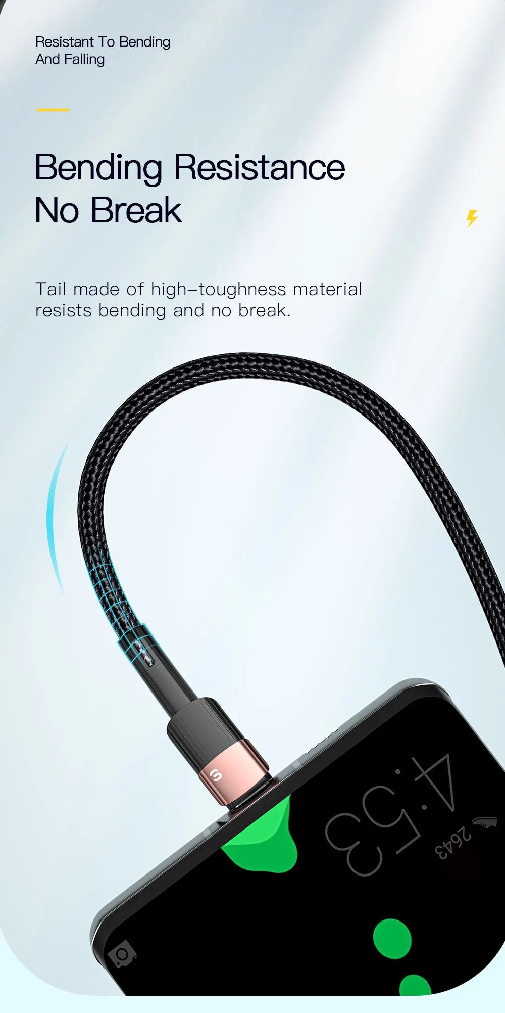 Essager 100W Fast Charging USB-C Cable - High-Speed Data Sync & Power