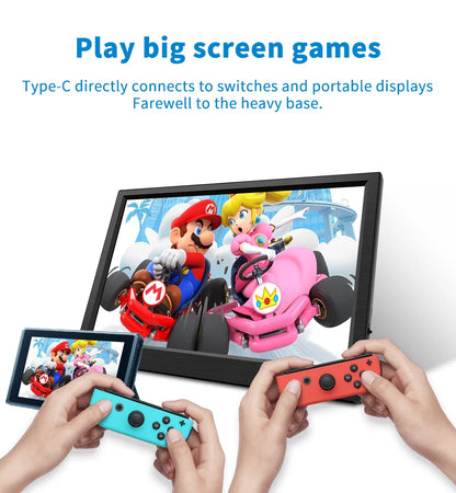 11.6" Portable IPS Monitor - Full HD Laptop Second Screen for Gaming & Work