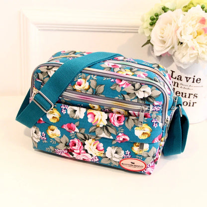 Luxury Vintage Floral Canvas Tote