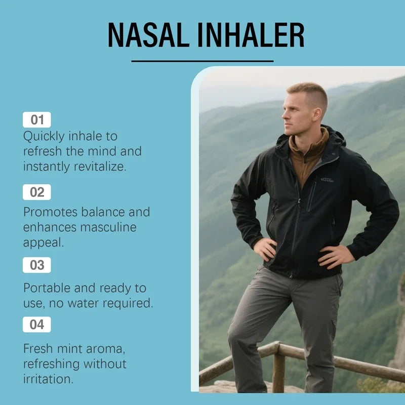 Energy & Charisma Male Enhancement Nasal Inhaler - Performance & Vitality Support - 12