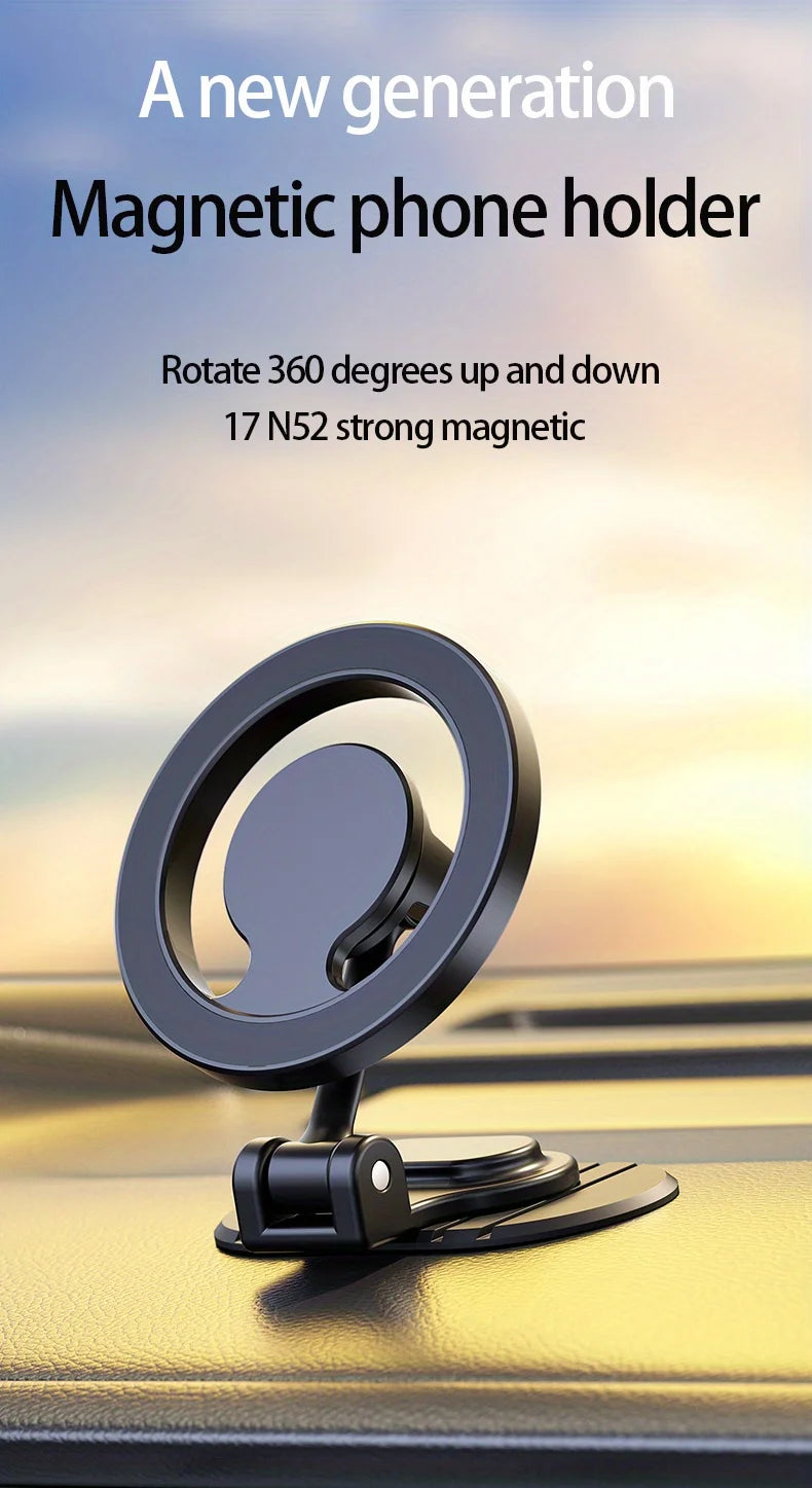 1040° Rotation Magnetic Car Phone Mount for iPhone 16 15 14 13 12 & Android - 7