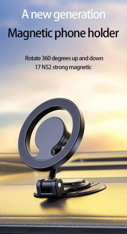 1040° Rotation Magnetic Car Phone Mount for iPhone 16 15 14 13 12 & Android