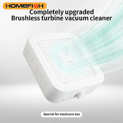 120W Nail Dust Collector - Professional Turbine Brushless Vacuum