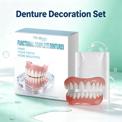 Instant Cosmetic Denture Kit – Temporary Smile Improvement & Natural Teeth Veneers
