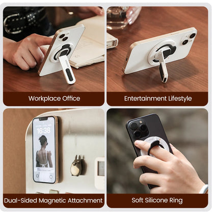 360° Magnetic Phone Stand & Ring Holder for MagSafe iPhones