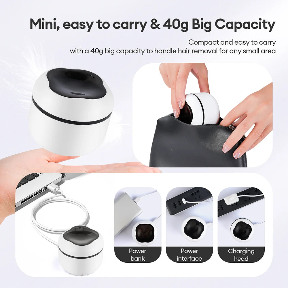 Mini Wax Heater & Nose Ear Hair Removal Kit