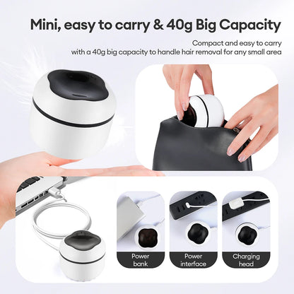 Mini Wax Heater & Nose Ear Hair Removal Kit